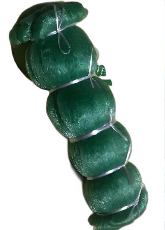 6.5 inch (165mm) Green 15MD Mesh 450M shown in a bundle, highlighting its green color and size.