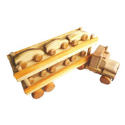 Wooden Car Transport Truck - QToys | Wooden Toy NZ by Curious Moonbeam