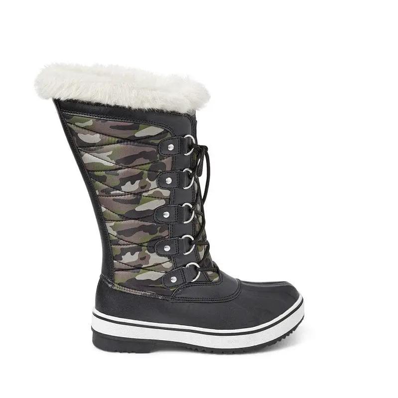dealonline.co.nz dealonlinenz Winter Fluffy Collar Snow Boots Explorer With Fleece Lining Lace Up For Women 40 Winter Fluffy Collar Snow Boots With Fleece Lining