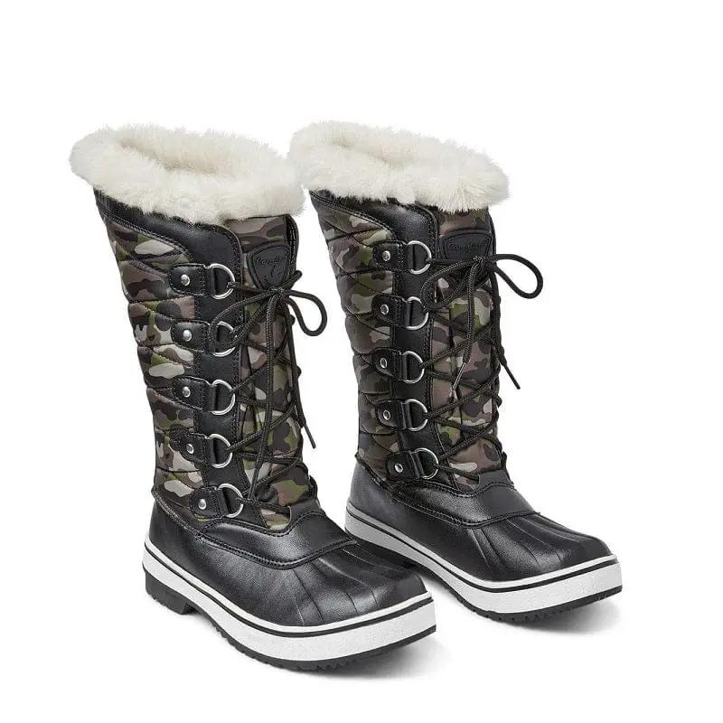 dealonline.co.nz dealonlinenz Winter Fluffy Collar Snow Boots Explorer With Fleece Lining Lace Up For Women 40 Winter Fluffy Collar Snow Boots With Fleece Lining