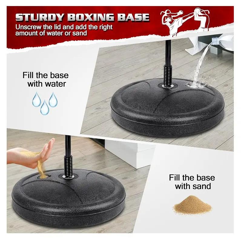 Punch Speed Ball Gloves Set Free Standing Punching Boxing Bag Home GYM Training by dealonline.co.nz