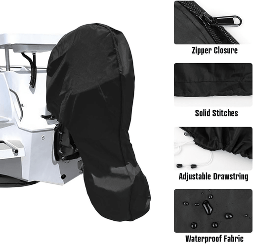 SportZone.co.nz Outdoor Recreation > Boating > Boating Accessories 600D Oxford Cloth Outboard Motor Cover, Waterproof UV Resistant Boat Engine Protective Cover for Yacht Fishing Boat（100-150HP） 600D Oxford Cloth Outboard Motor Cover, Waterproof UV Resistant Boat Engine Protective Cover for Yacht Fishing Boat（100-150HP）