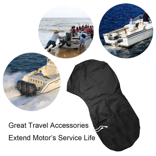 SportZone.co.nz Outdoor Recreation > Boating > Boating Accessories 600D Oxford Cloth Outboard Motor Cover, Waterproof UV Resistant Boat Engine Protective Cover for Yacht Fishing Boat（175-225HP） 600D Oxford Cloth Outboard Motor Cover, Waterproof UV Resistant Boat Engine Protective Cover for Yacht Fishing Boat（175-225HP）