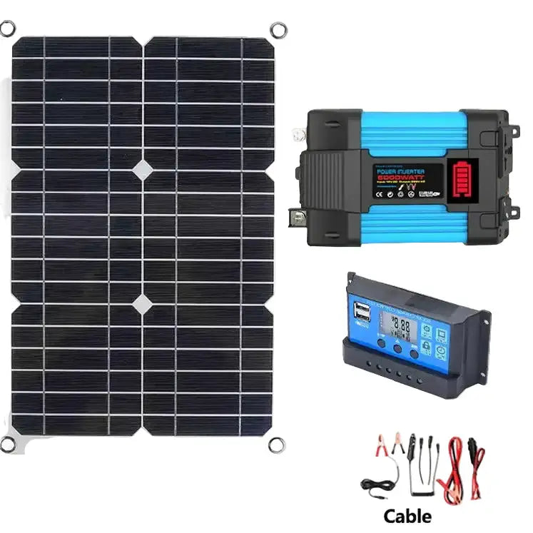 60W Home & Outdoor Solar Power System by Habicare