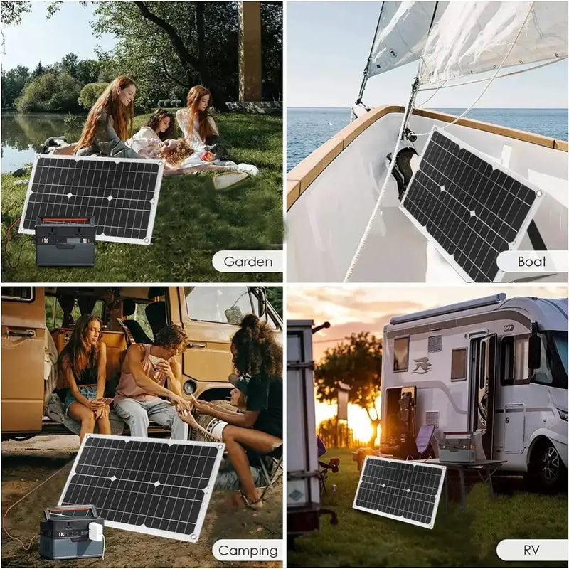 60W Home & Outdoor Solar Power System by Habicare
