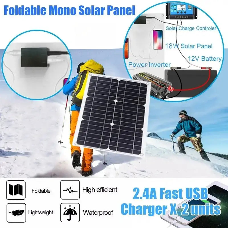 60W Home & Outdoor Solar Power System by Habicare