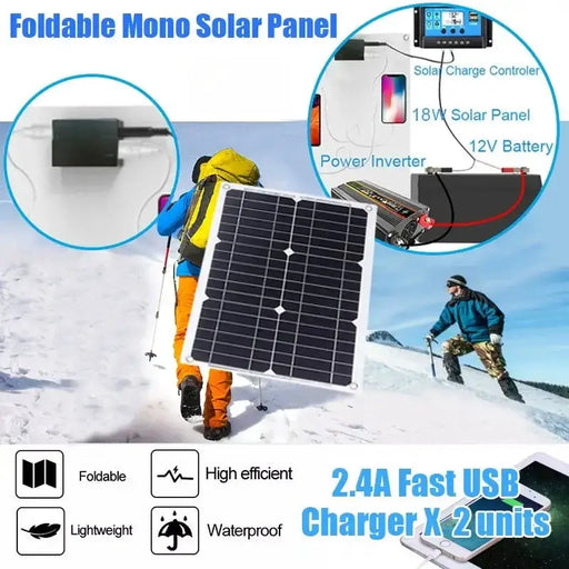 60W Home & Outdoor Solar Power System by Habicare