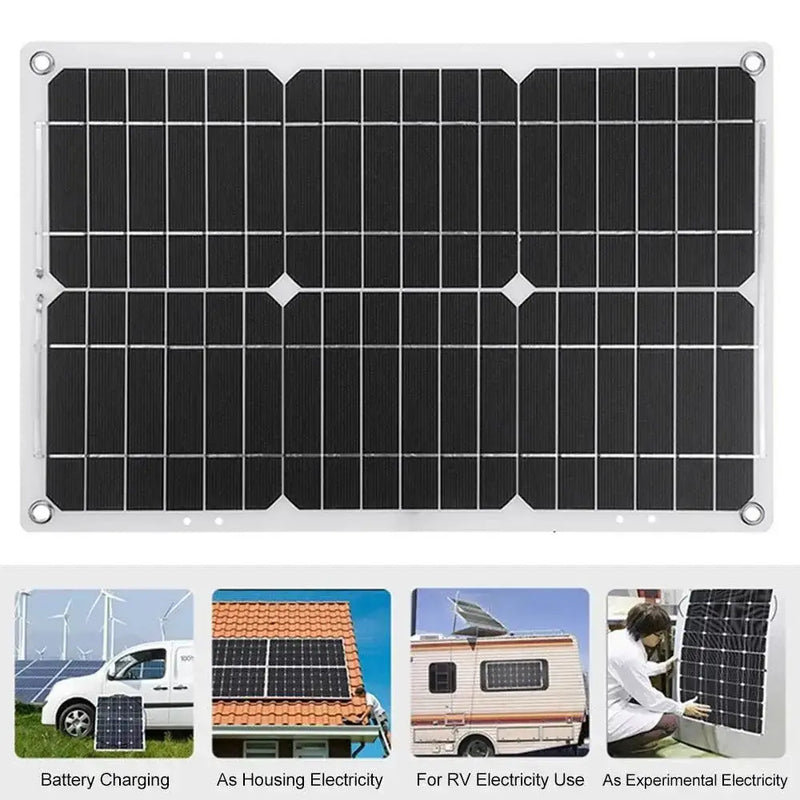 60W Home & Outdoor Solar Power System by Habicare
