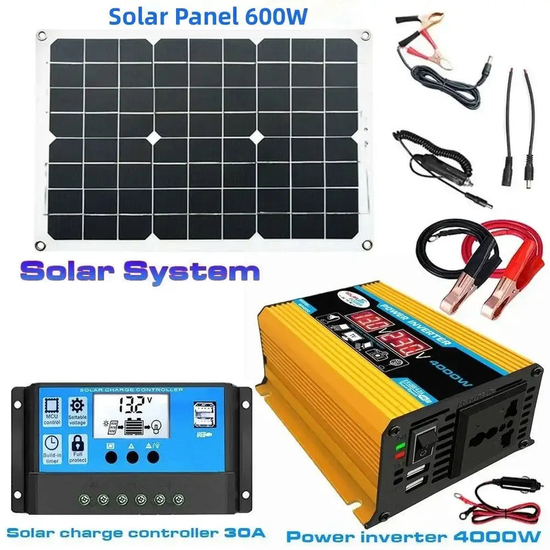 60W Home & Outdoor Solar Power System by Habicare
