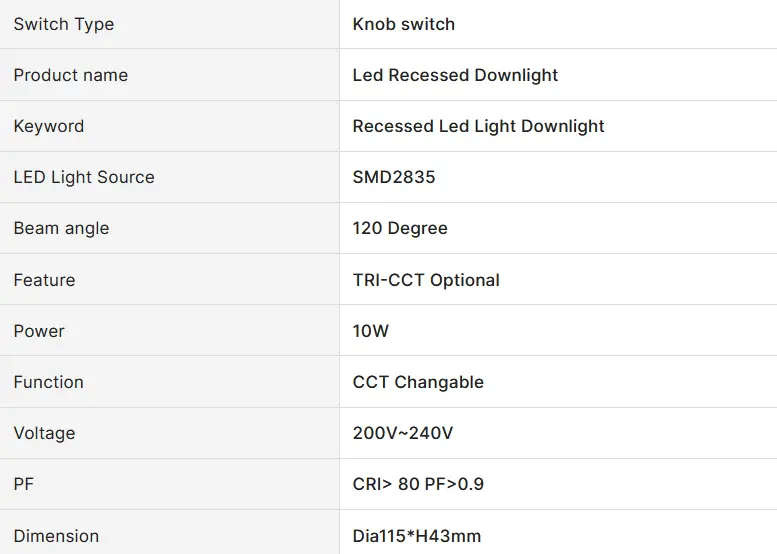 10W Downlight by salelink.co.nz