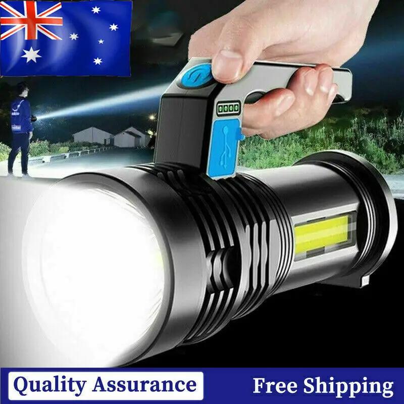 Super Bright Super Bright LED Torch Tactical 4 Models USB Rechargeable Flashlight by China Dropship