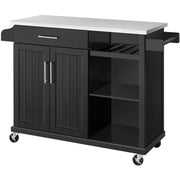 Kitchen Cart Kitchen Trolley Kitchen Island by Yaheetech