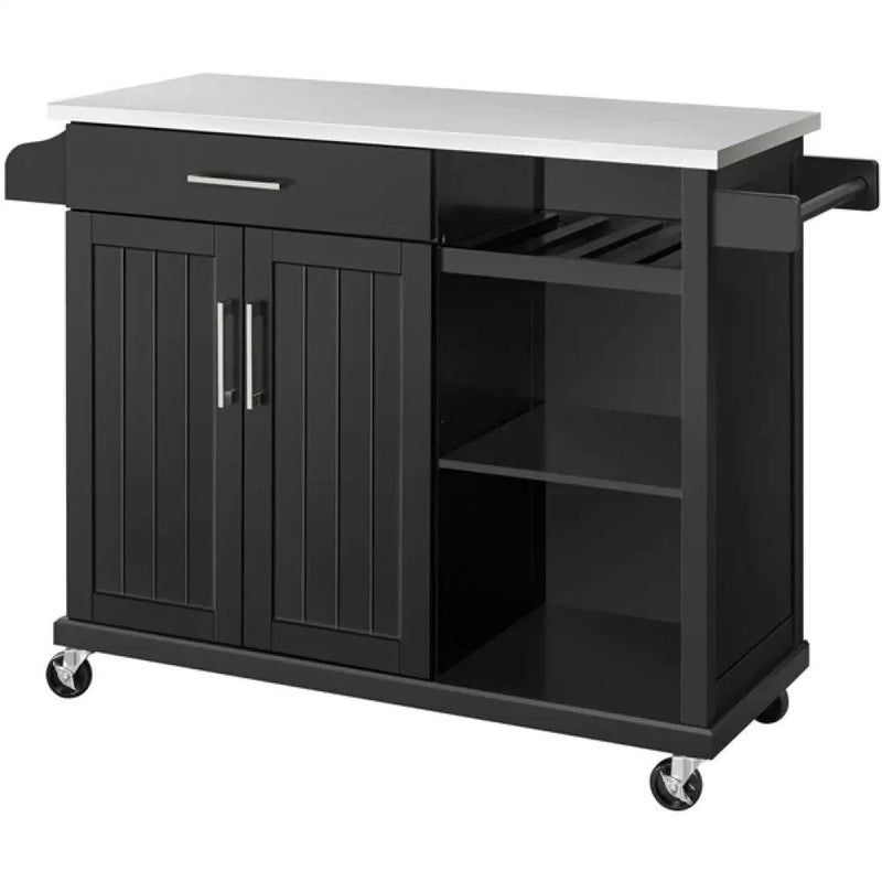 Kitchen Cart Kitchen Trolley Kitchen Island by Yaheetech