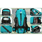 60L Camping & Hiking Backpack – Lightweight Travel Backpack for Outdoor Adventures HNHM1111 by ECOTREK