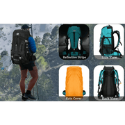 60L Camping & Hiking Backpack – Lightweight Travel Backpack for Outdoor Adventures HNHM1111 by ECOTREK