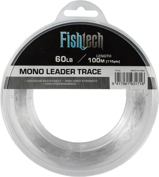 Leader - Hi Tensile Leader Line- 60lb 100m Fishtech by NZ Diver