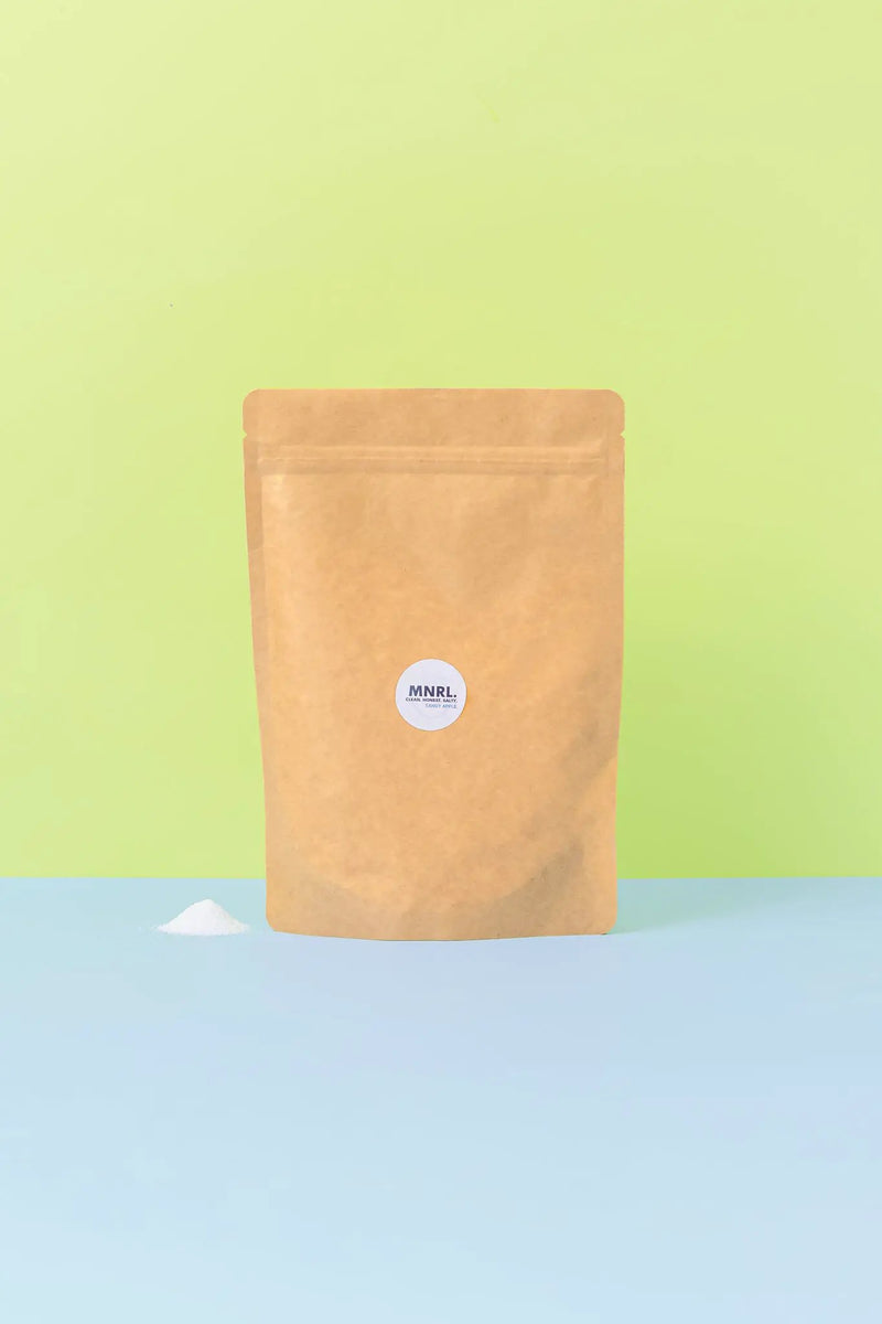 MNRL.NZ MNRL Replenish Salt Jar Kit With Eco Glass Jar And Refill Bags MNRL Replenish Salt Jar Kit With Eco Glass Jar