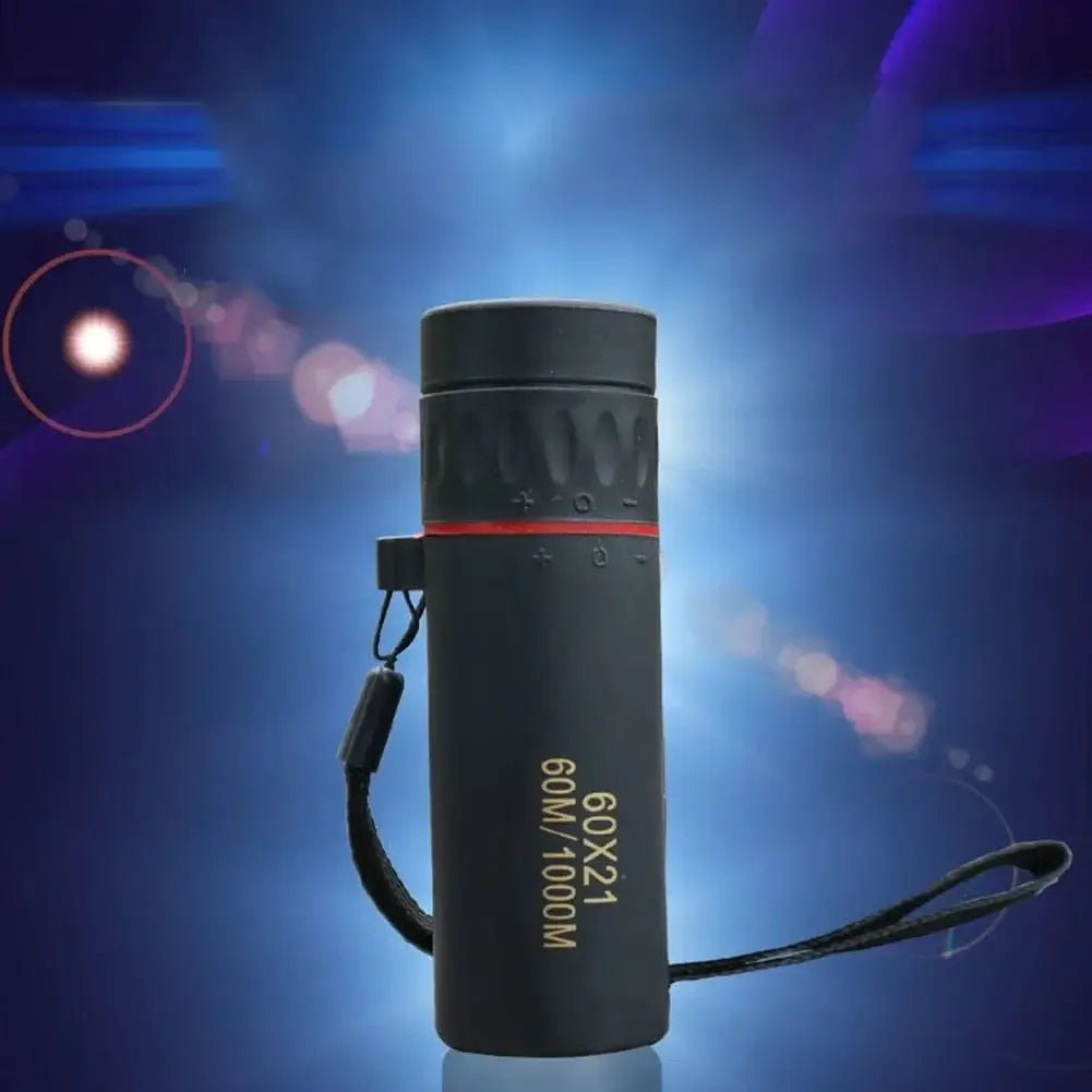 China China 60x21 BAK4 Zoom Monocular Binoculars with Wrist Strap Mini Portable Telescope Optics Scope for Outdoor Camping Hunting Telescope