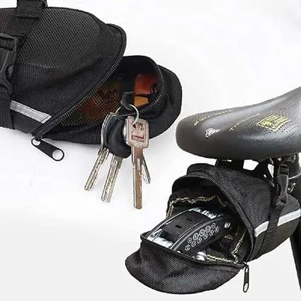 Ecotrek Bicycle Saddle Bag – Lightweight Velcro Seat Bag for MTB, Road Bike & E-Bike JS15505 by ECOTREK