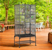 175.5cm H Extra Large Pet Cage Mobile Large Bird Cage Parrot Cage by Yaheetech