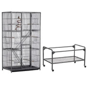 175.5cm H Extra Large Pet Cage Mobile Large Bird Cage Parrot Cage by Yaheetech