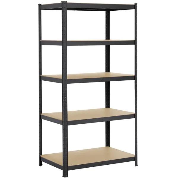 5 Tiers Metal Storage Shelving Adjustable Display Rack Unit by Yaheetech