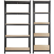 5 Tiers Metal Storage Shelving Adjustable Display Rack Unit by Yaheetech