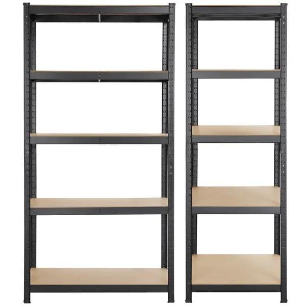 5 Tiers Metal Storage Shelving Adjustable Display Rack Unit by Yaheetech