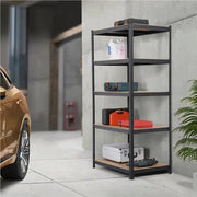 5 Tiers Metal Storage Shelving Adjustable Display Rack Unit by Yaheetech