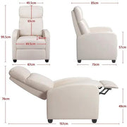 Yaheetech Recliner Chair Recliner Sofa Adjustable Modern Single Reclining Chair Upholstered Sofa Recliner Chair Recliner Sofa Adjustable Modern Single Reclining Chair Upholstered Sofa