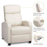 Yaheetech Recliner Chair Recliner Sofa Adjustable Modern Single Reclining Chair Upholstered Sofa Recliner Chair Recliner Sofa Adjustable Modern Single Reclining Chair Upholstered Sofa