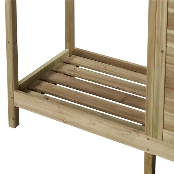 Outdoor Garden Potting Bench Table Work Bench Metal Tabletop by Yaheetech