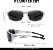 ECOTREK Sports Polarised Sunglasses – Lightweight Outdoor Shades for Running, Cycling & Driving LX08 by ECOTREK