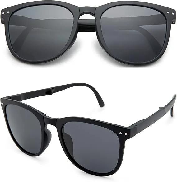 Ecotrek Polarised Folding Square Sunglasses – UV Protection Foldable LX15-22 by ECOTREK