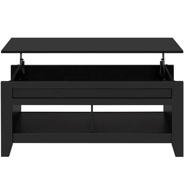 Yaheetech L 120cm Lift Top Coffee Table w/Hidden Compartment & 2 Open Shelves L 120cm Lift Top Coffee Table w/Hidden Compartment & 2 Open Shelves