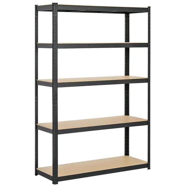 5-Tier Metal Storage Shelving Adjustable Display Rack Unit Overhead Storage Shelves by Yaheetech
