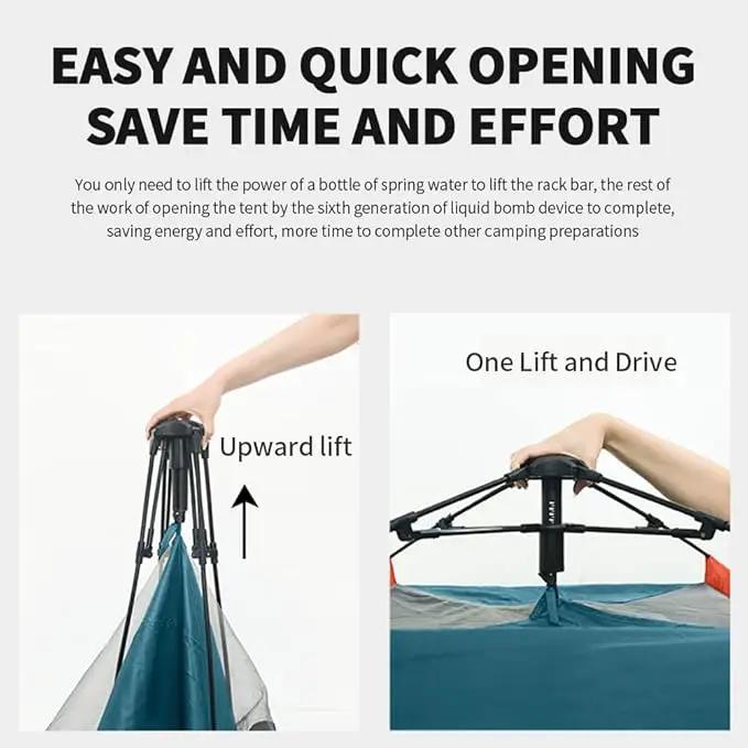 Clearance!!!Automatic Pop-Up Camping Tent JY7451 by ECOTREK