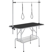 Yaheetech Foldable Pet Grooming Table Stainless Steel Arm Frame Height Adjustable Foldable Pet Grooming Table Stainless Steel Arm Frame Height Adjustable