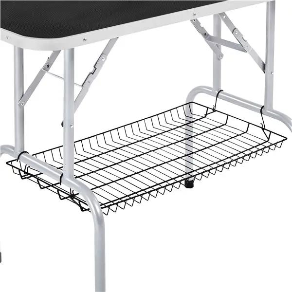 Yaheetech Foldable Pet Grooming Table Stainless Steel Arm Frame Height Adjustable Foldable Pet Grooming Table Stainless Steel Arm Frame Height Adjustable