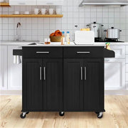Yaheetech Kitchen Island on Wheels Kitchen Cart Trolley with Stainless Steel Top Kitchen Island on Wheels Kitchen Cart Trolley with Stainless Steel Top