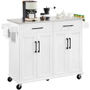 Yaheetech Stainless Steel Top Rolling Kitchen Island Cart Kitchen Trolley Stainless Steel Top Rolling Kitchen Island Cart Kitchen Trolley