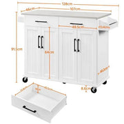 Yaheetech Stainless Steel Top Rolling Kitchen Island Cart Kitchen Trolley Stainless Steel Top Rolling Kitchen Island Cart Kitchen Trolley