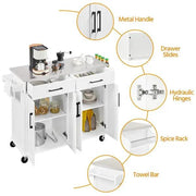 Yaheetech Stainless Steel Top Rolling Kitchen Island Cart Kitchen Trolley Stainless Steel Top Rolling Kitchen Island Cart Kitchen Trolley