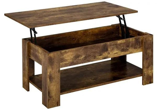 Yaheetech Lift Top Coffee Table with Gas Lift Mechanism Water-Resistant Center Table Lift Top Coffee Table with Gas Lift Mechanism Water-Resistant Center Table