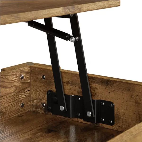 Lift Top Coffee Table with Gas Lift Mechanism Water-Resistant Center Table by Yaheetech