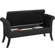 Modern Fabric Tufted Storage Bench Ottoman by Yaheetech