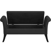 Modern Fabric Tufted Storage Bench Ottoman by Yaheetech