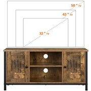 Cabin TV Stand TV Cabinet TV Stand for TVs up to 50-Inch by Yaheetech