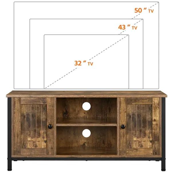Cabin TV Stand TV Cabinet TV Stand for TVs up to 50-Inch by Yaheetech