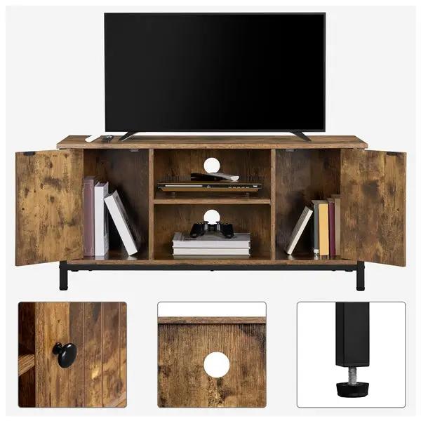 Cabin TV Stand TV Cabinet TV Stand for TVs up to 50-Inch by Yaheetech